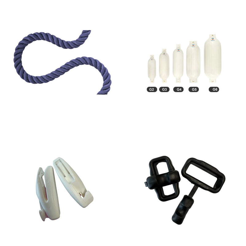 Afbeelding laden in galerieweergave, Mooring set contents
