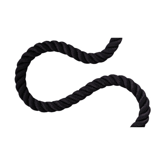 Polypropylene 3-strand multifilament rope in black
